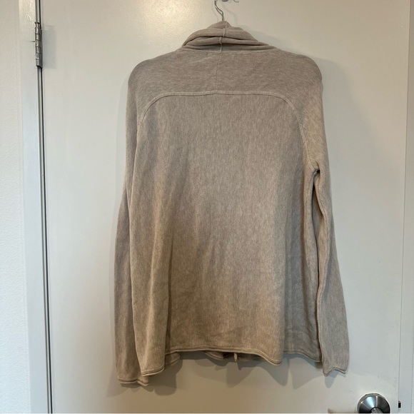 Peruvian Connection women’s Pima Cotton Links Swing Cardigan beige Size Medium - Picture 2 of 5